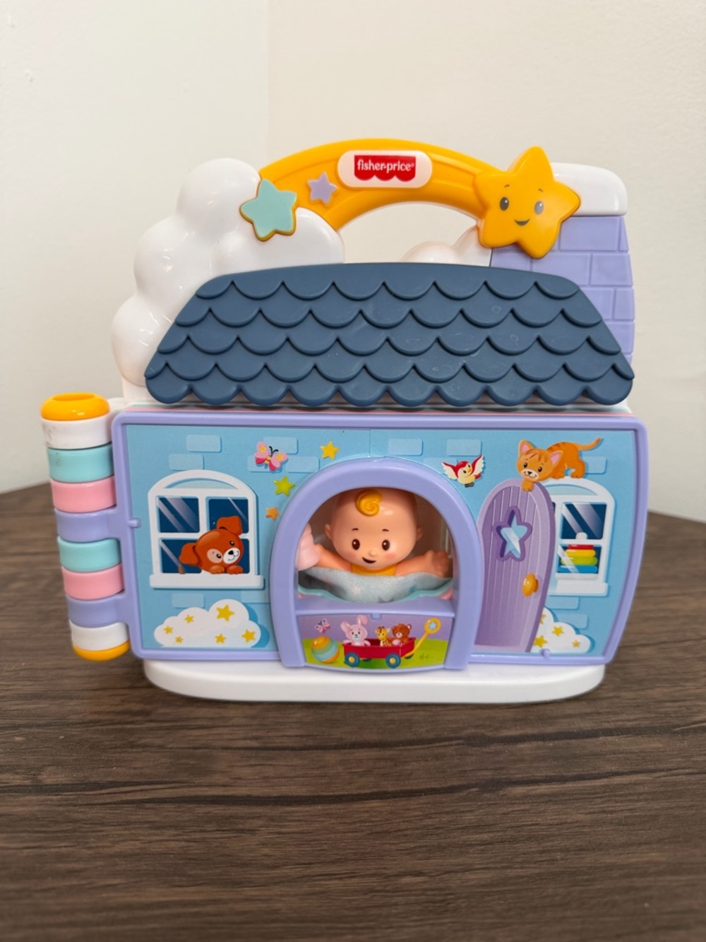 Fisher-Price Purple, Blue & Yellow Peek-A-Boo Playhouse Toy